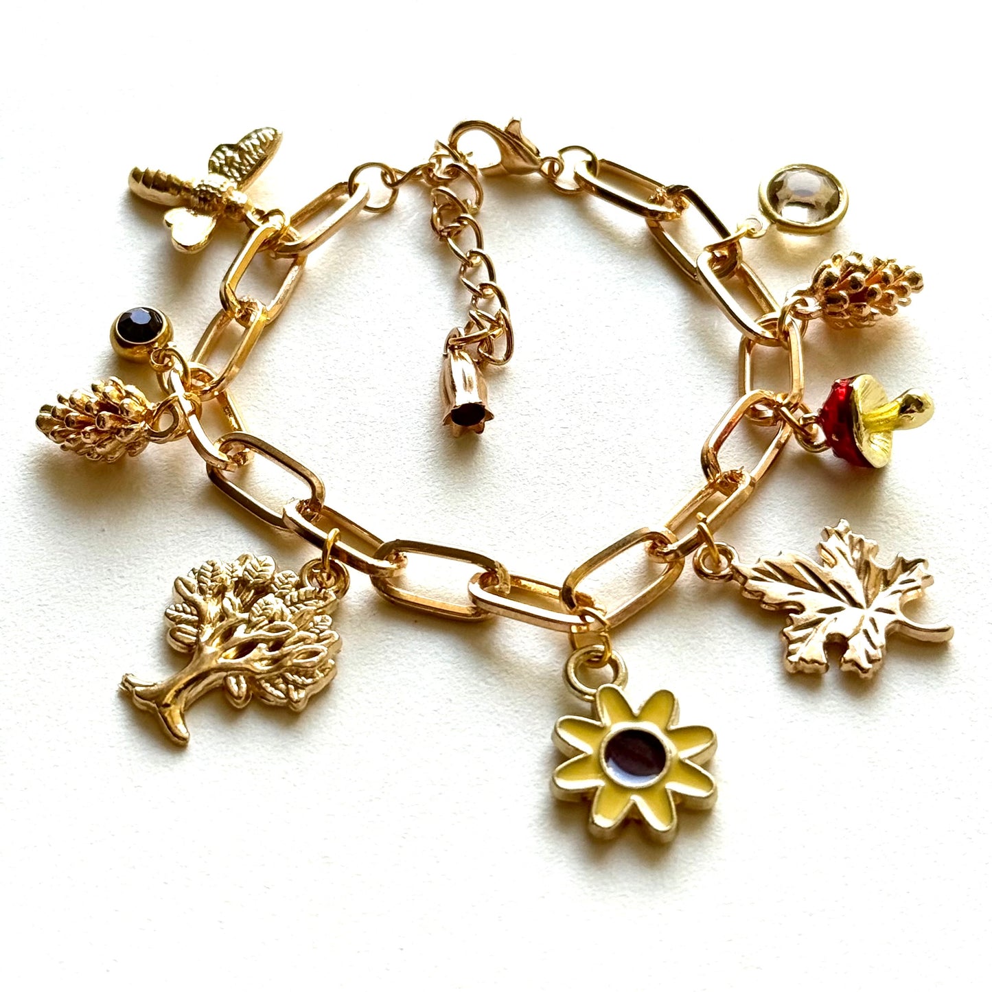 Handmade Y2K Style Autumn Charm Bracelet