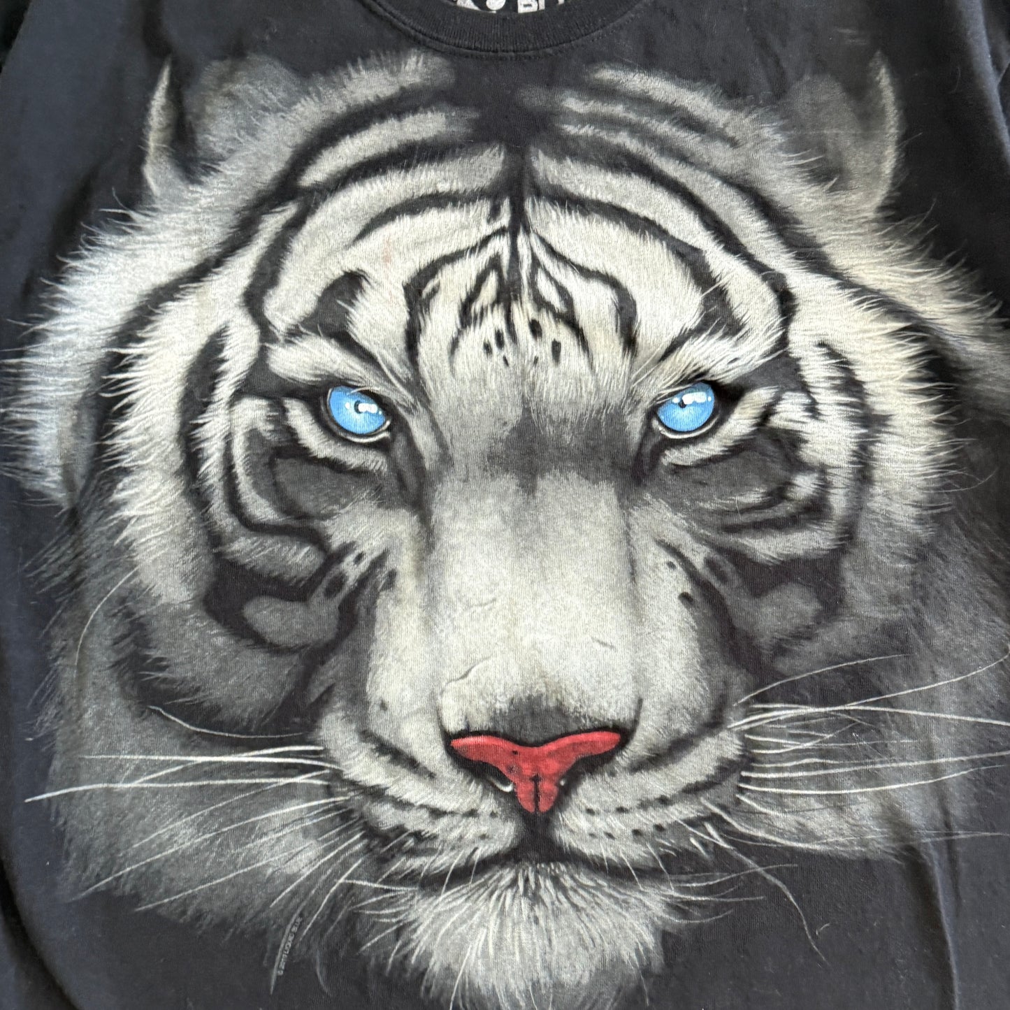 Secondhand Liquid Blue, White Tiger T-Shirt