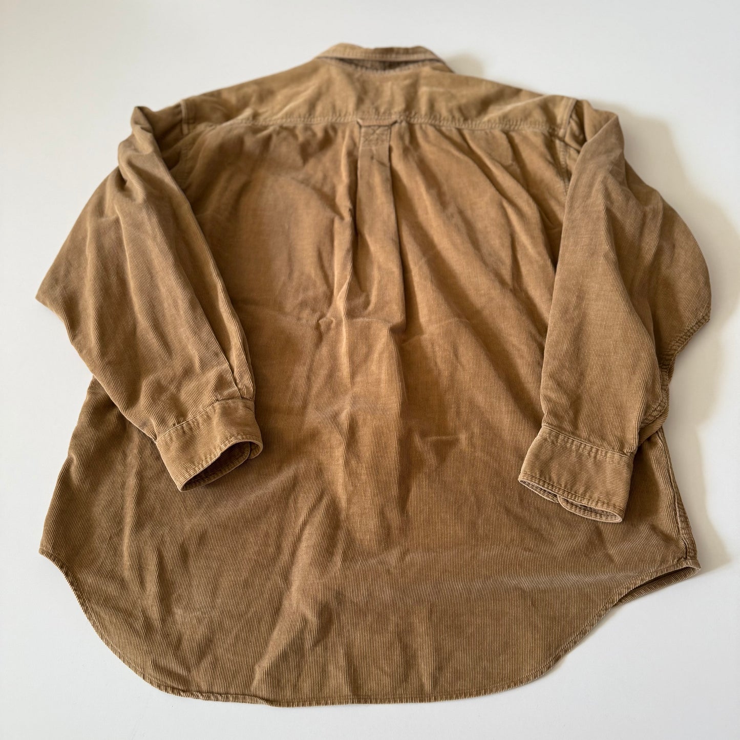 Brown shirt on a white background
