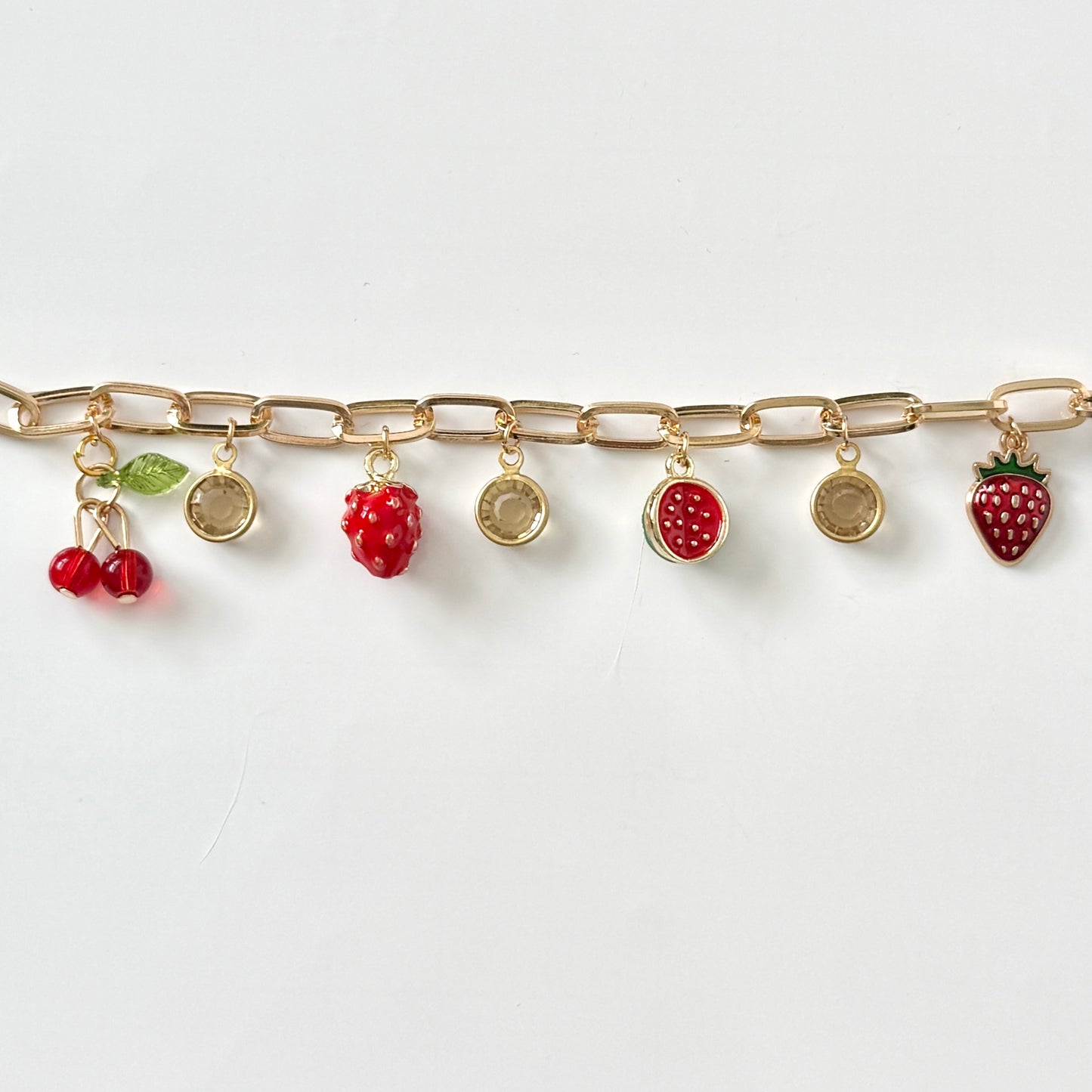 Handmade Fruit Y2K Style Charm Bracelet