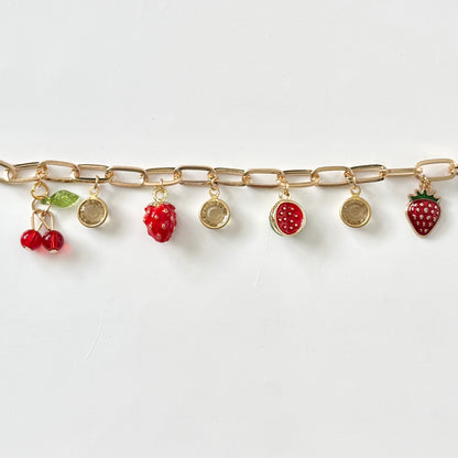 Handmade Fruit Y2K Style Charm Bracelet