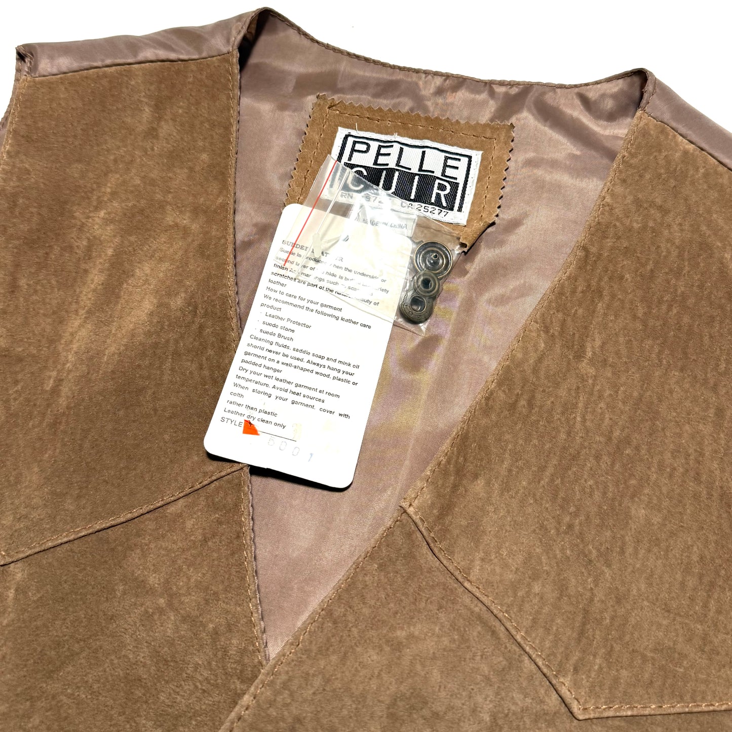 Vintage Pelle Cuir, Leather Vest