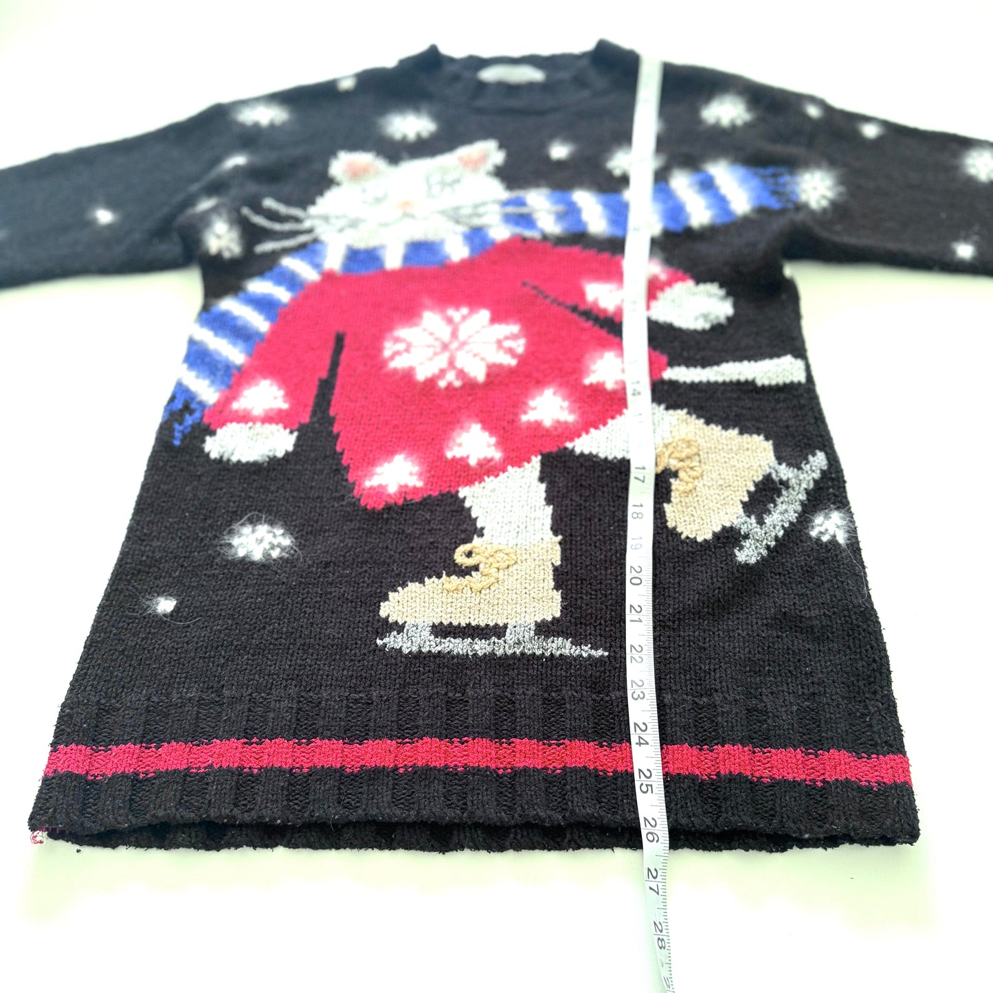 Vintage Northern Isles, Ice Skating Cat Sweater