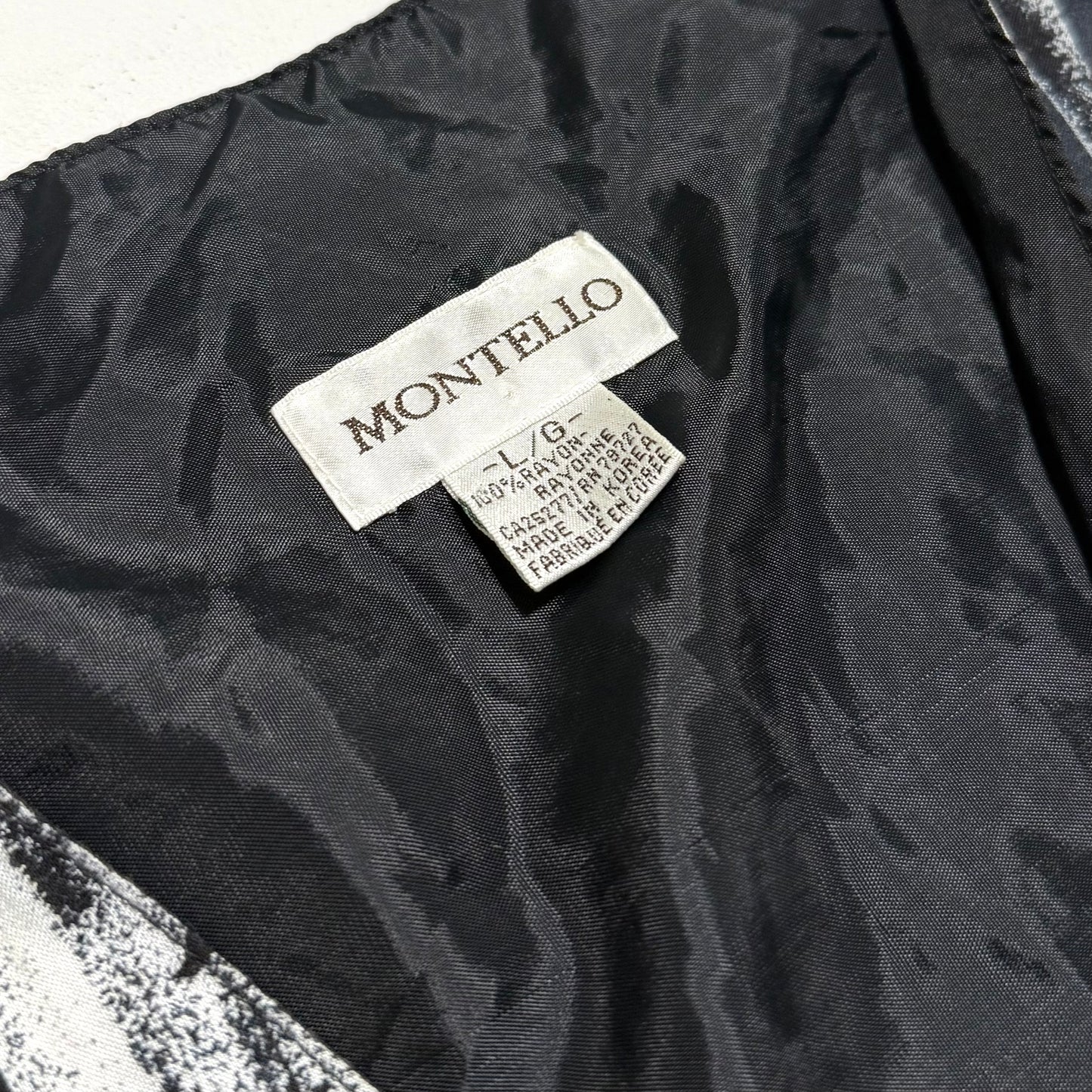 Secondhand Montello, Monochromatic Abstract Vest