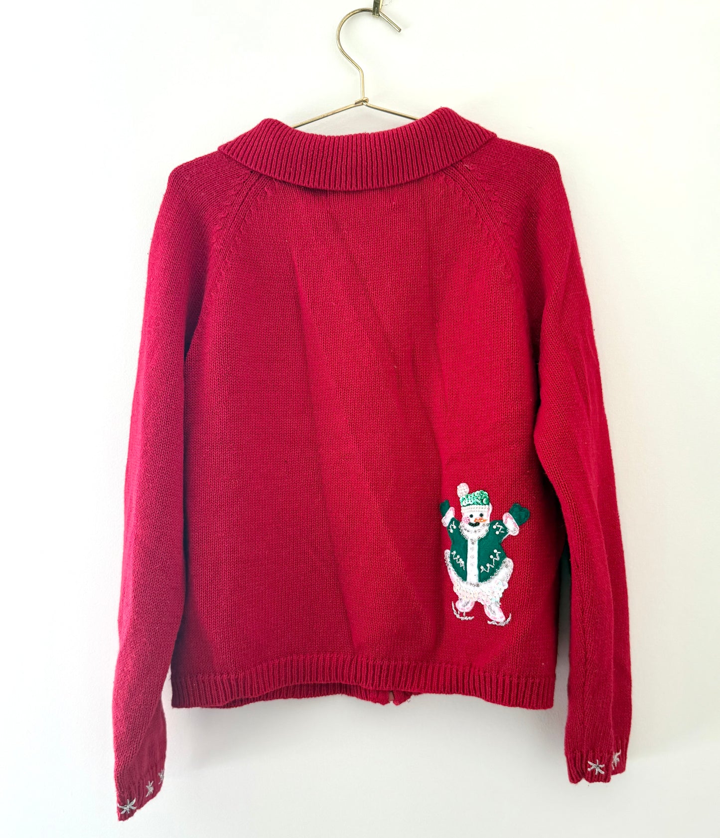 Vintage Tiara, Snowman Cardigan