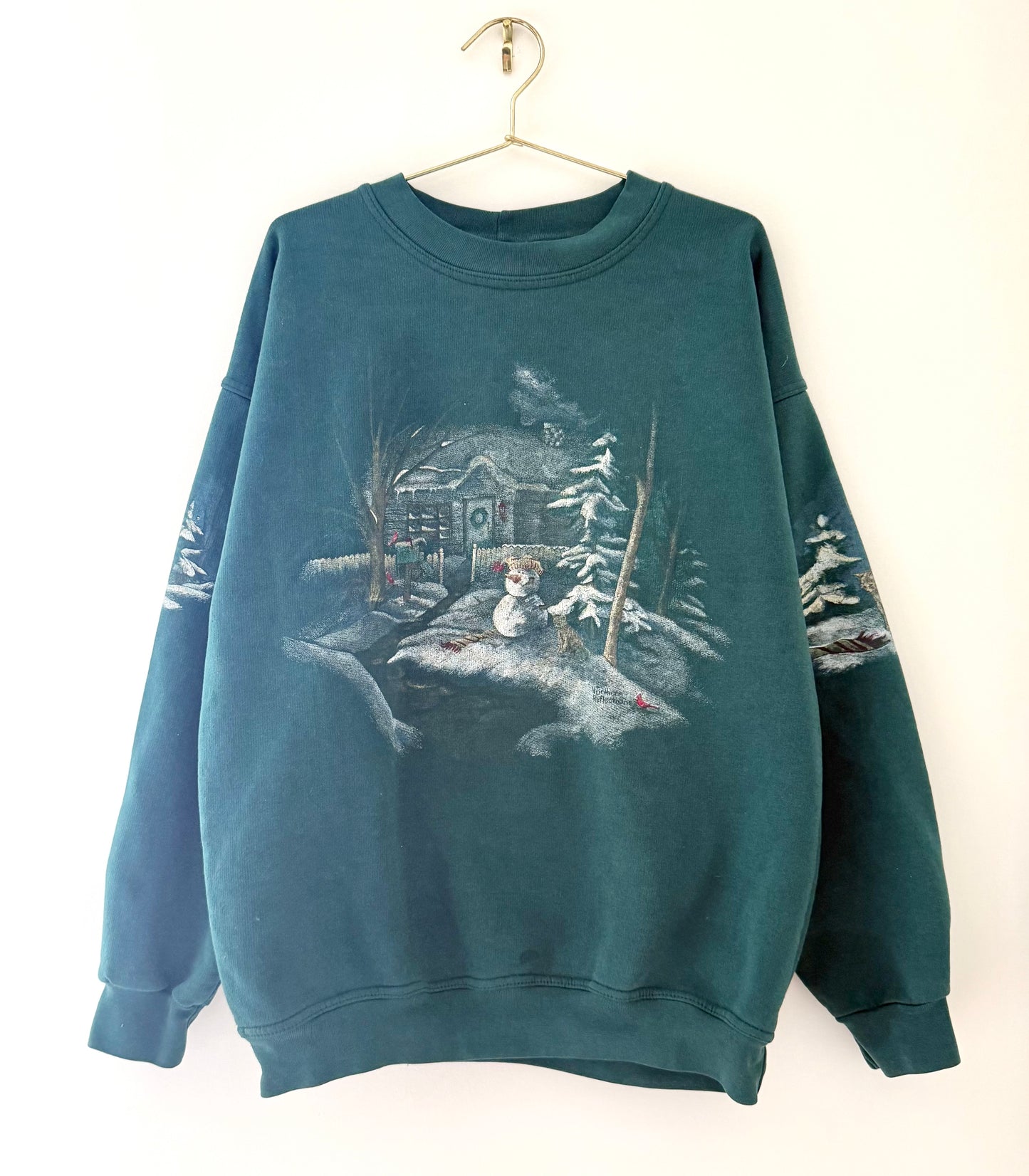 Vintage Northern Reflections, Snowman & Cat Sweatshirt