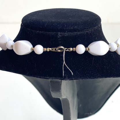 White Beaded Vintage Necklace