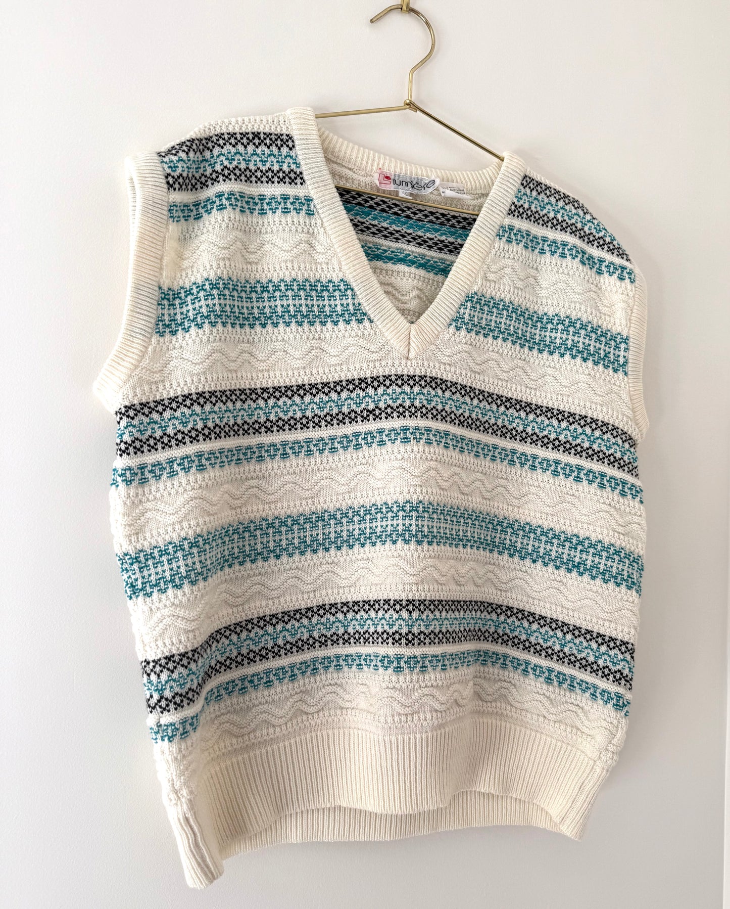 Vintage Lumiere, Textured Knit Vest