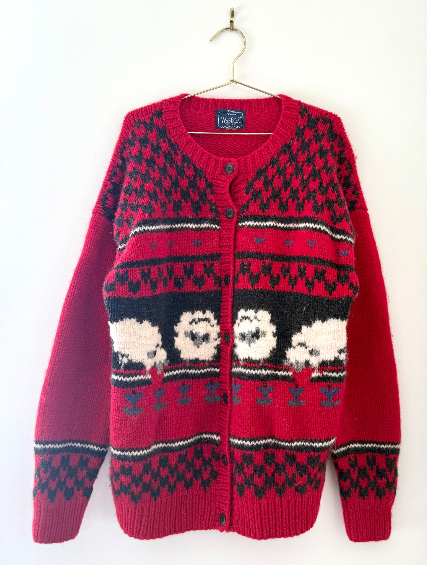 Vintage Woolrich, Sheep Cardigan
