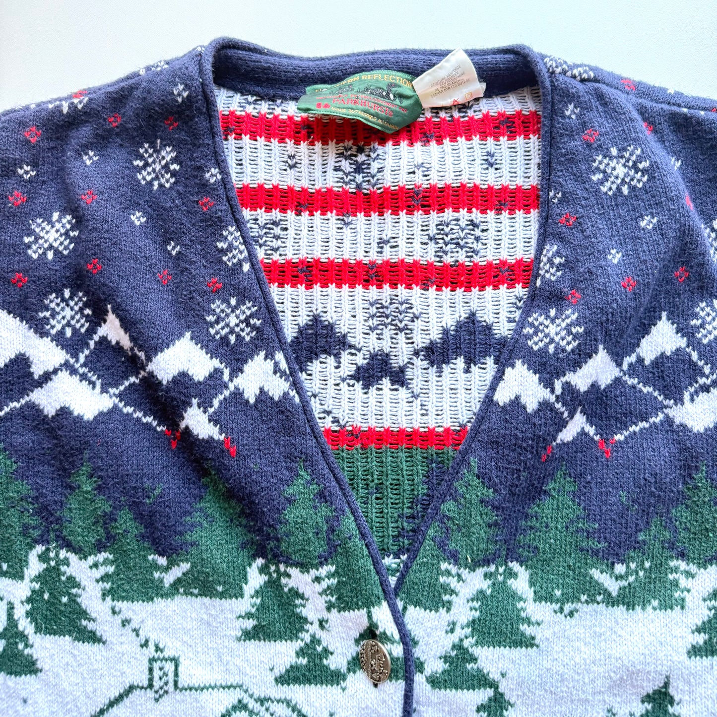 Vintage Northern Reflections, Winter Scene Vest