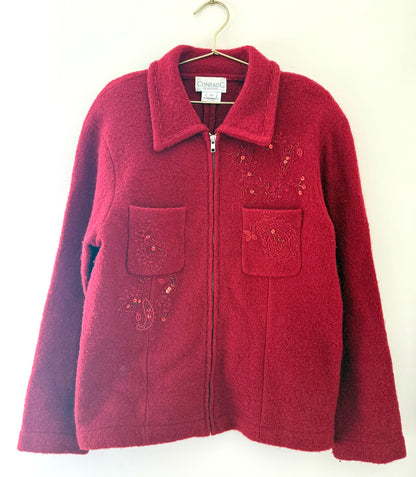 Vintage Conrad C, Red Collared Sweater