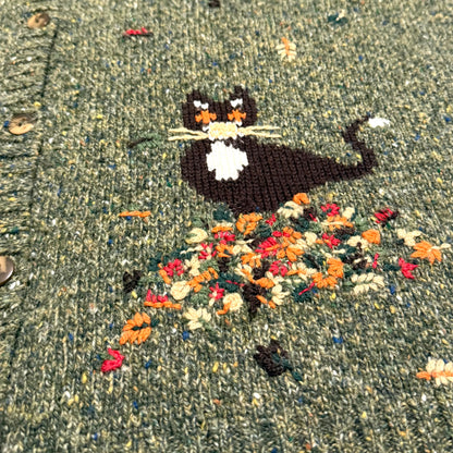 Vintage Tabi International, Wool Blend Autumn Cat Vest