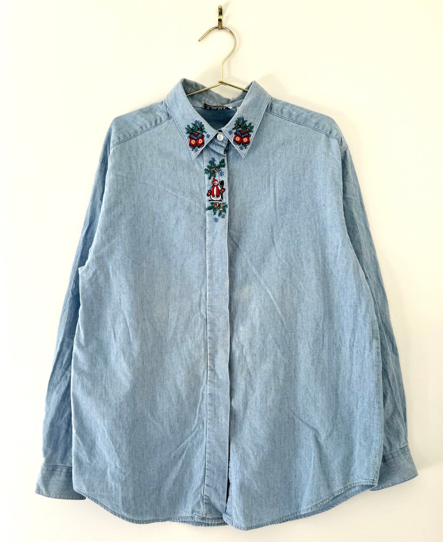 Vintage Tabi, Holiday Button Up Shirt