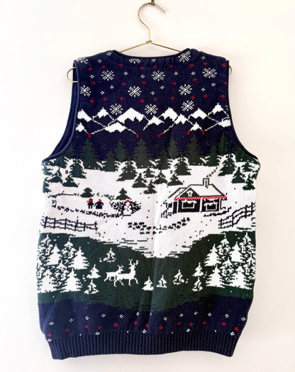 Vintage Northern Reflections, Winter Scene Vest