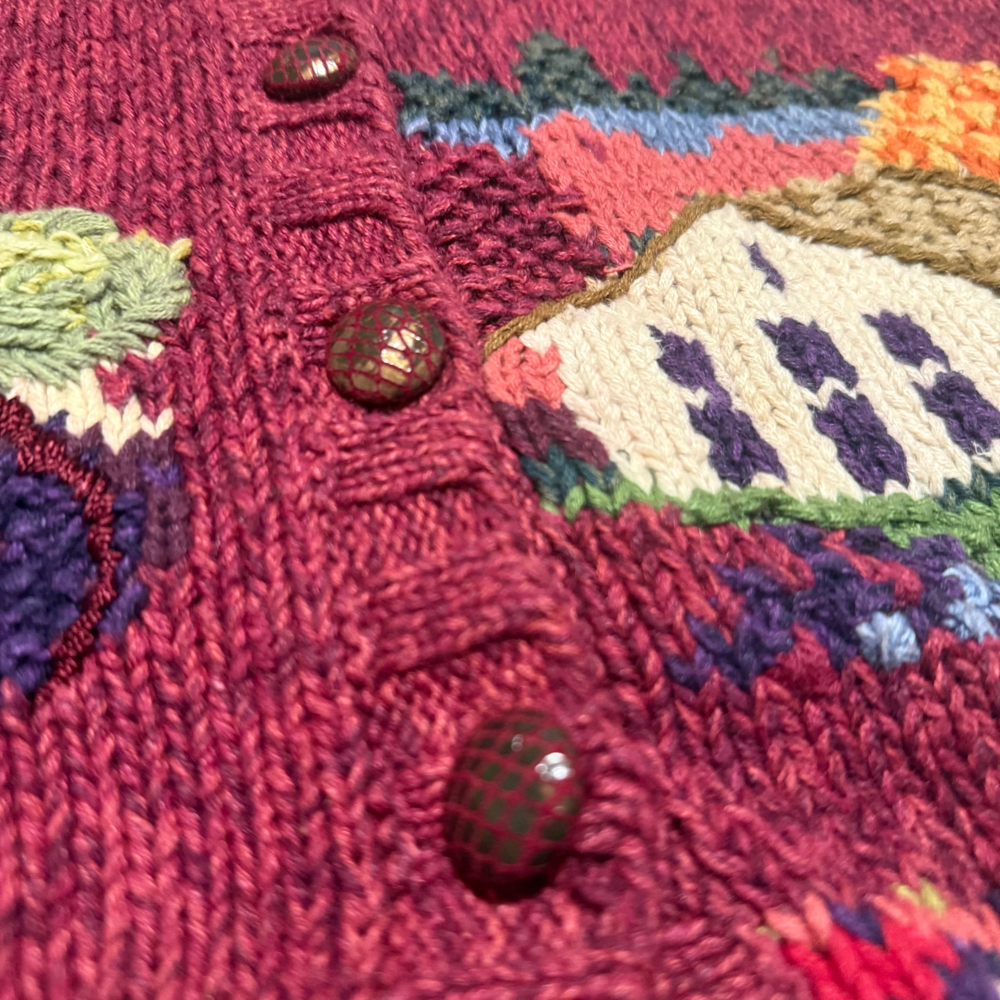 Vintage Heirloom Collectibles, Thanksgiving Autumn Cardigan