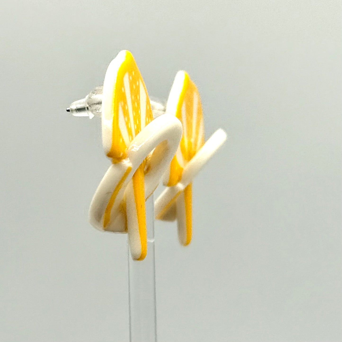 Vintage Lemon Yellow Earrings