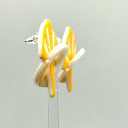 Vintage Lemon Yellow Earrings