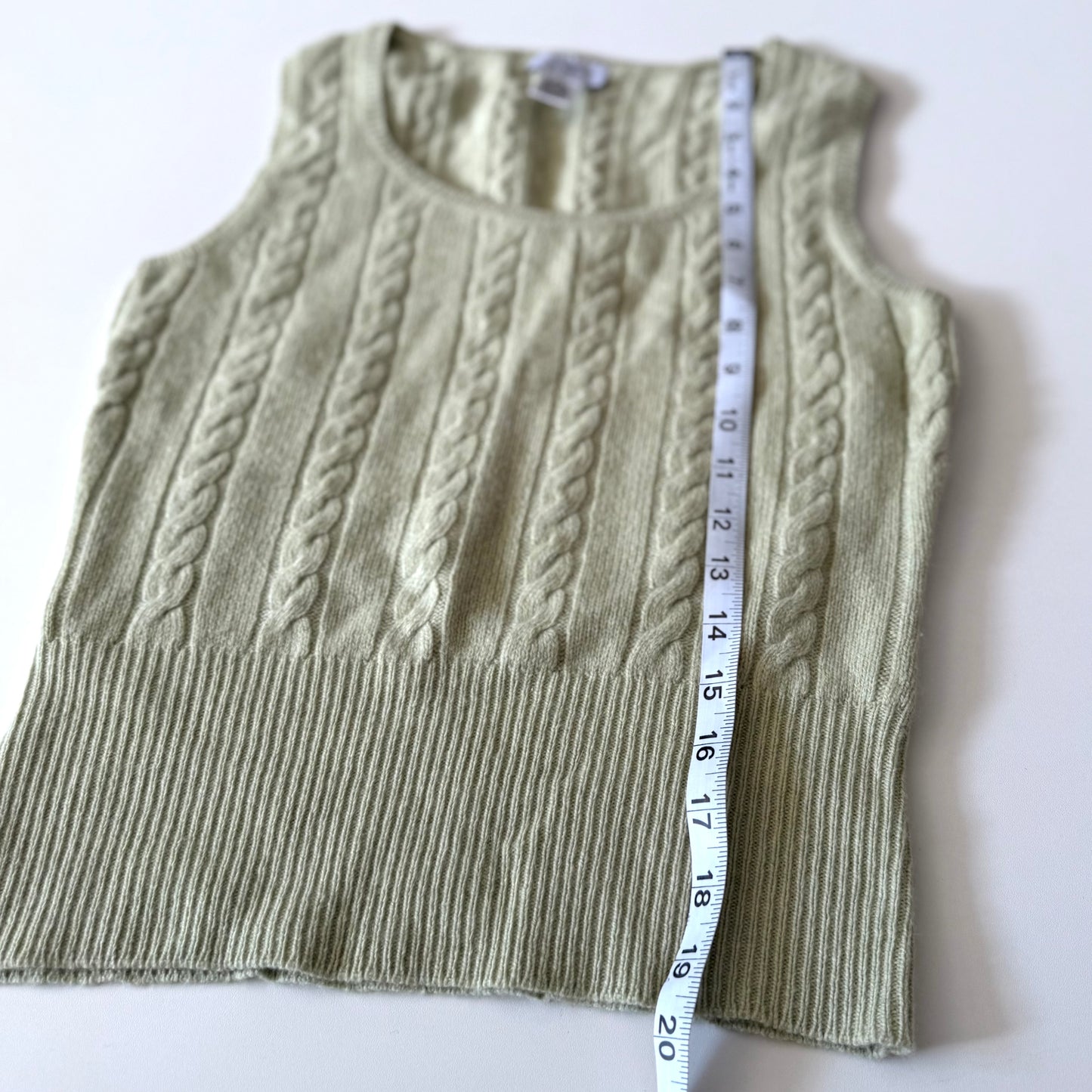 Secondhand Ann Taylor, Wool Blend Green Tank Top