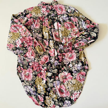 Floral patterned garment on a white background