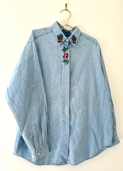 Vintage Tabi, Holiday Button Up Shirt
