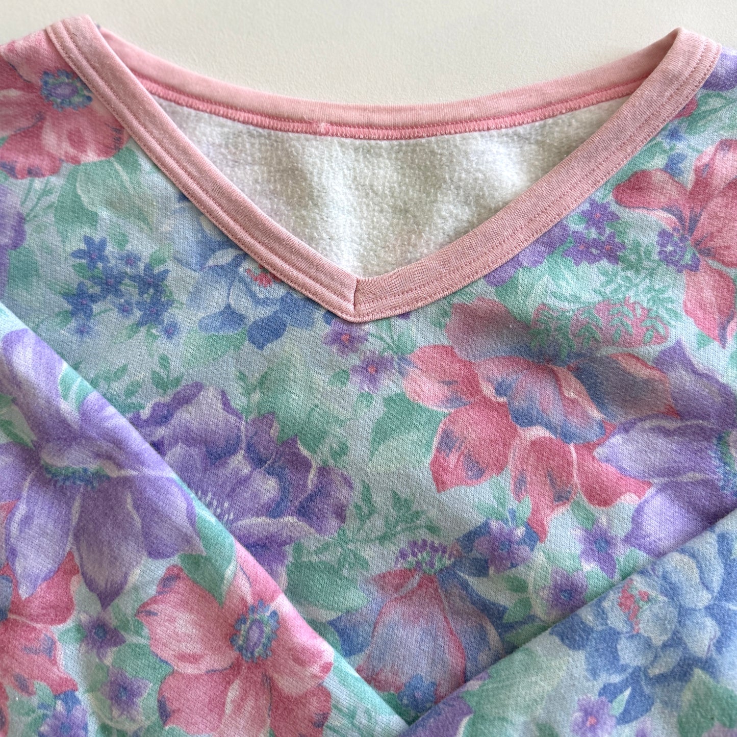 Vintage Pastel Floral Sweatshirt