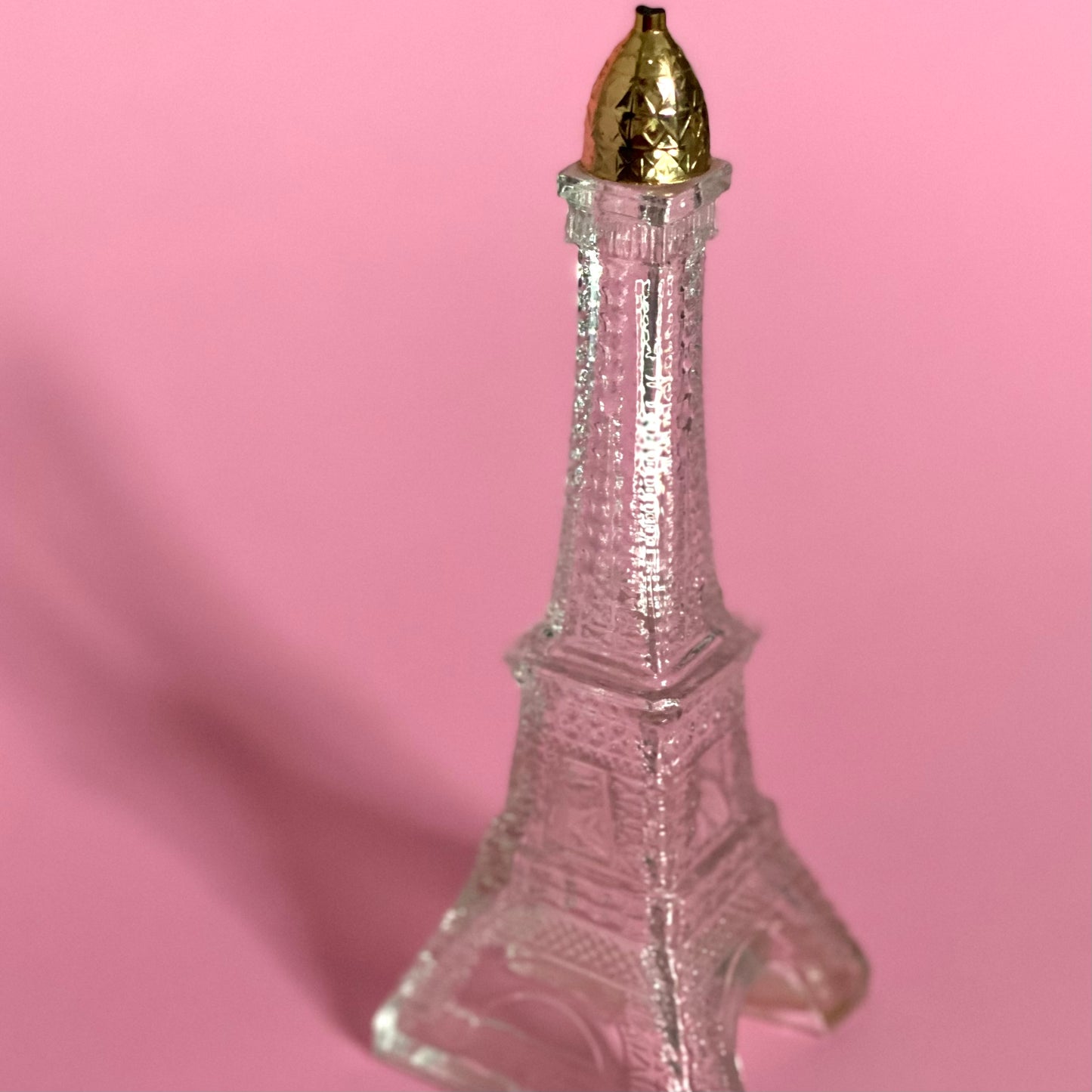 Vintage Avon 1970s Eiffel Tower Glass Collectible Bottle