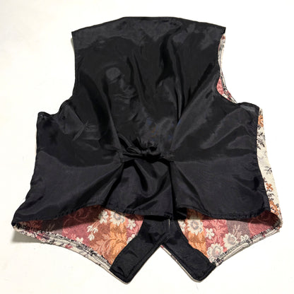 Vintage Fast Turn, Floral Tapestry Vest