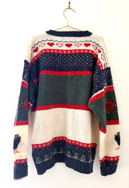 Vintage Woolrich, Christmas Wool Cardigan