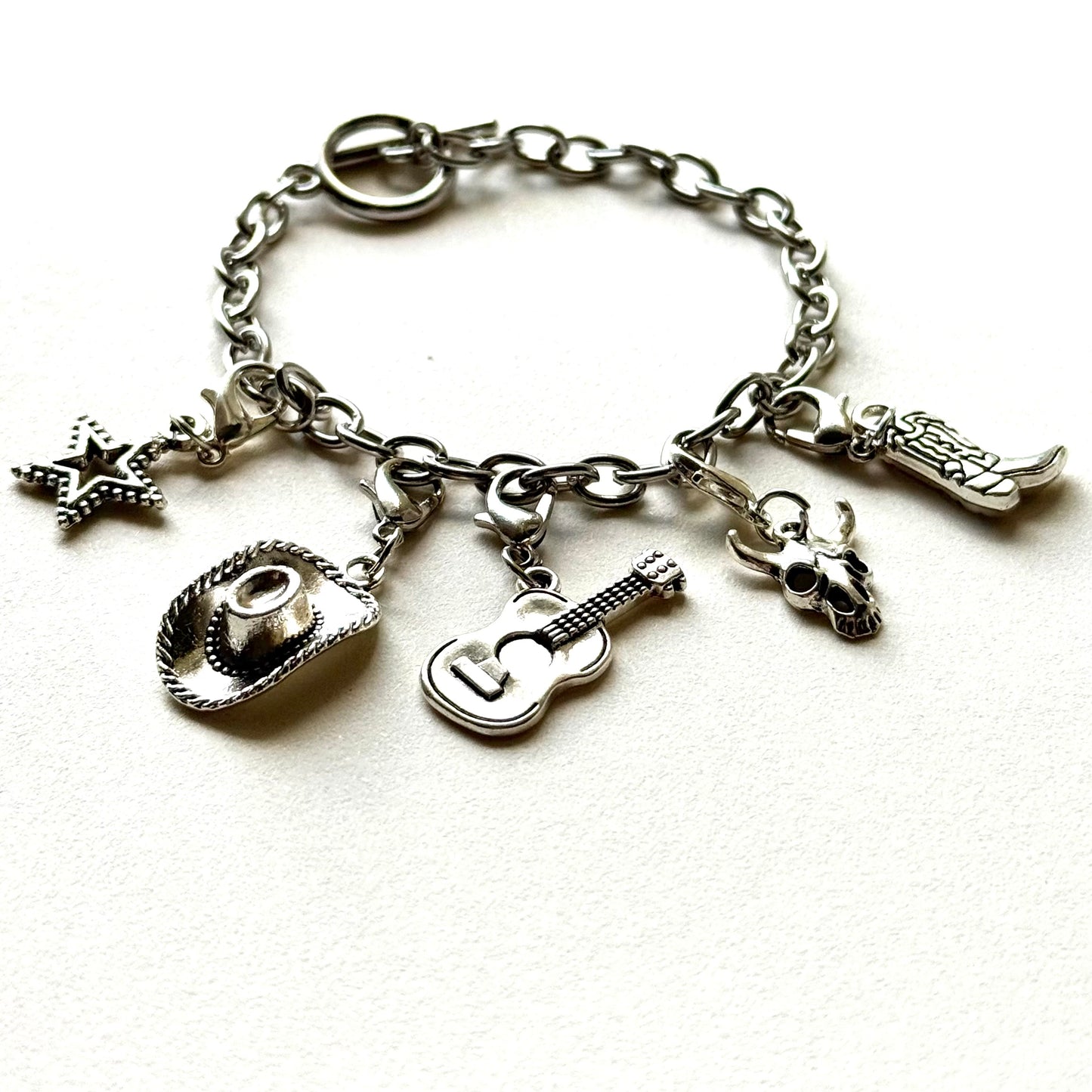 Handmade Y2K Style Cowgirl Charm Bracelet
