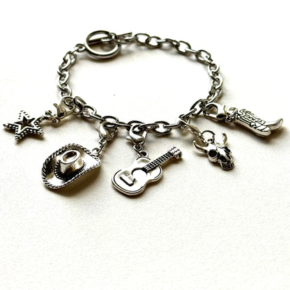 Handmade Y2K Style Cowgirl Charm Bracelet