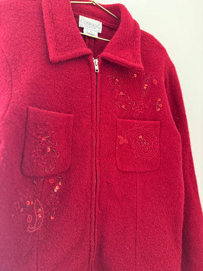 Vintage Conrad C, Red Collared Sweater