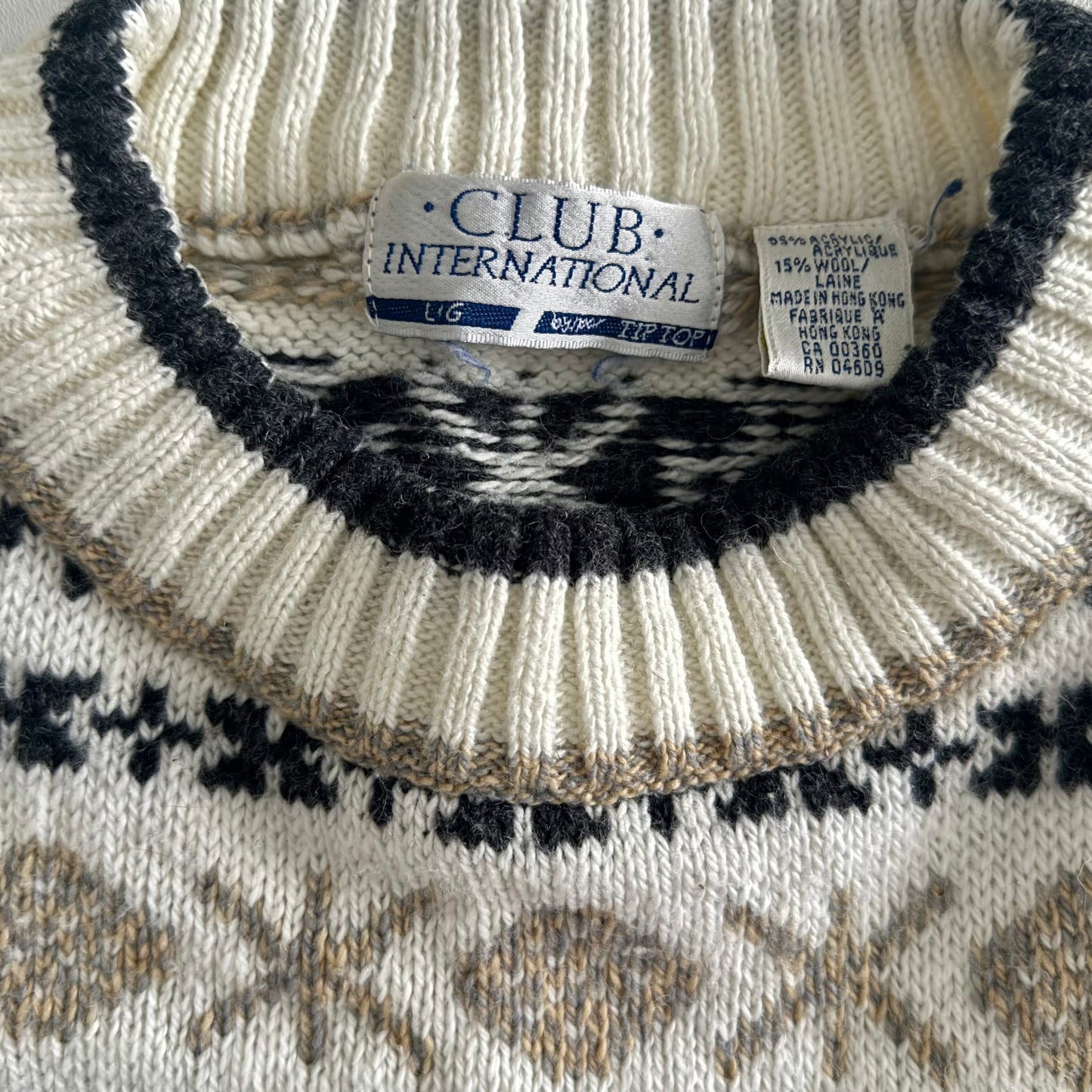 Vintage Club International Wool Blend Knitwear Sweater