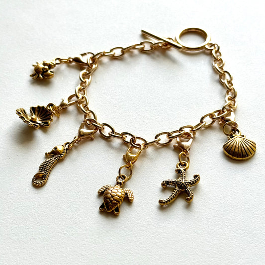 Handmade Y2K Style Sea Charm Bracelet
