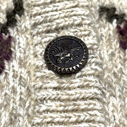 Vintage Northern Treasures, Wool Blend Winter Bird Cardigan