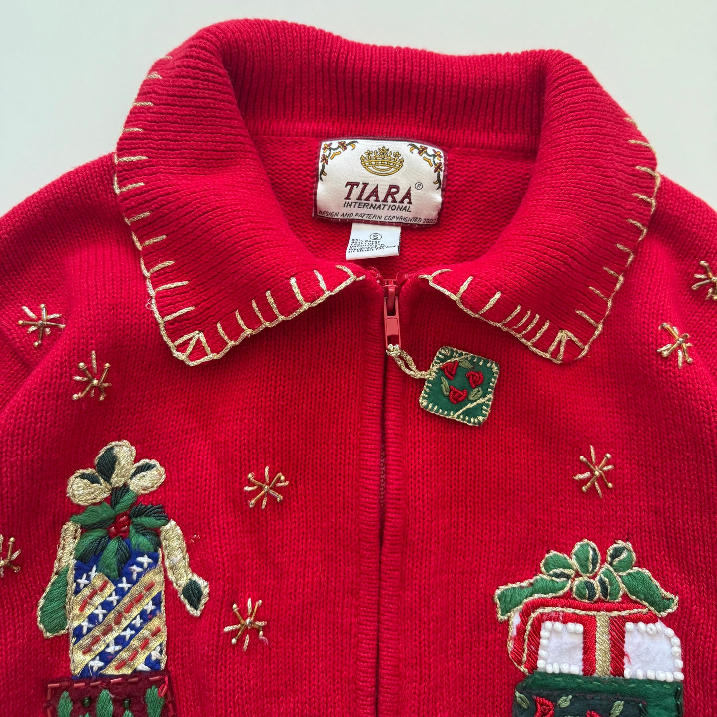 Vintage Tiara, Christmas Cardigan