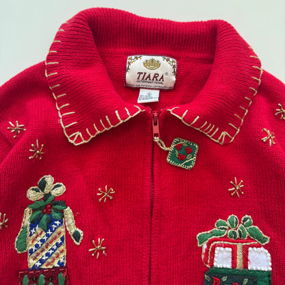 Vintage Tiara, Christmas Cardigan