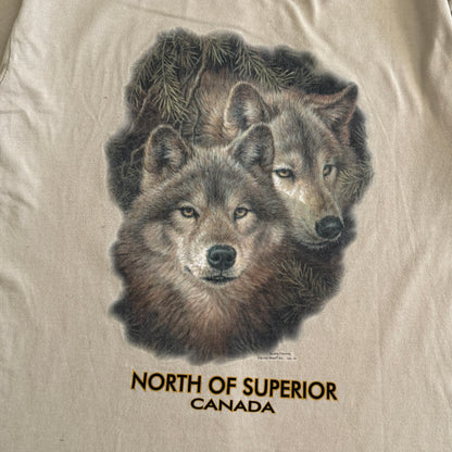 Secondhand Oceanic, North of Superior Canada Wolf T-Shirt