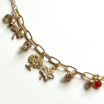 Handmade Y2K Style Autumn Charm Bracelet