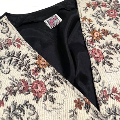 Vintage Fast Turn, Floral Tapestry Vest