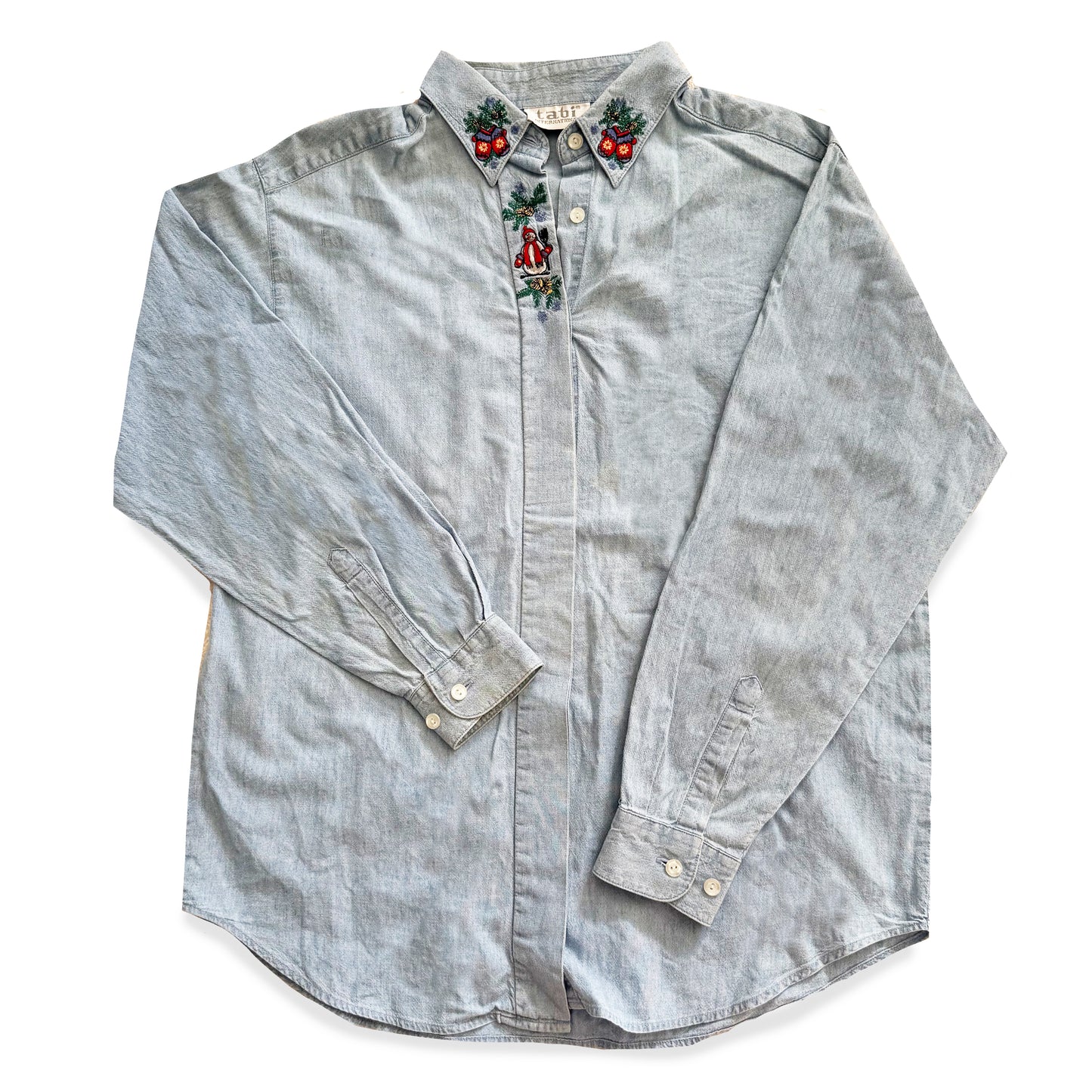Vintage Tabi, Holiday Button Up Shirt