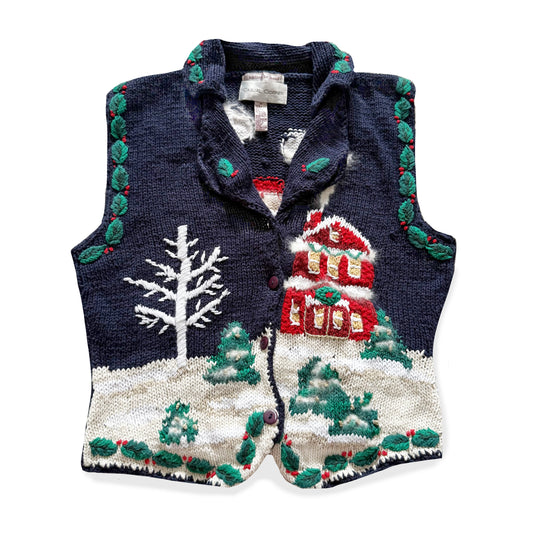 Vintage Casual Corner, Santa's Airplane Vest