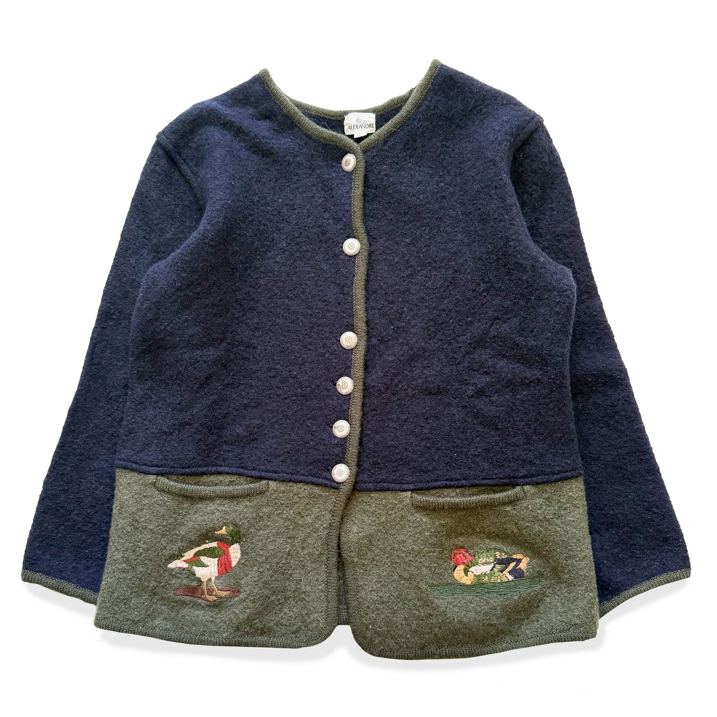 Vintage Eric Alexandre, Duck Wool Cardigan