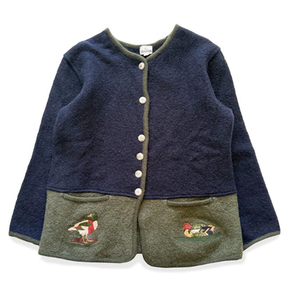 Vintage Eric Alexandre, Duck Wool Cardigan