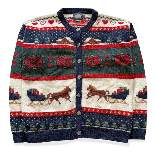 Vintage Woolrich, Christmas Wool Cardigan