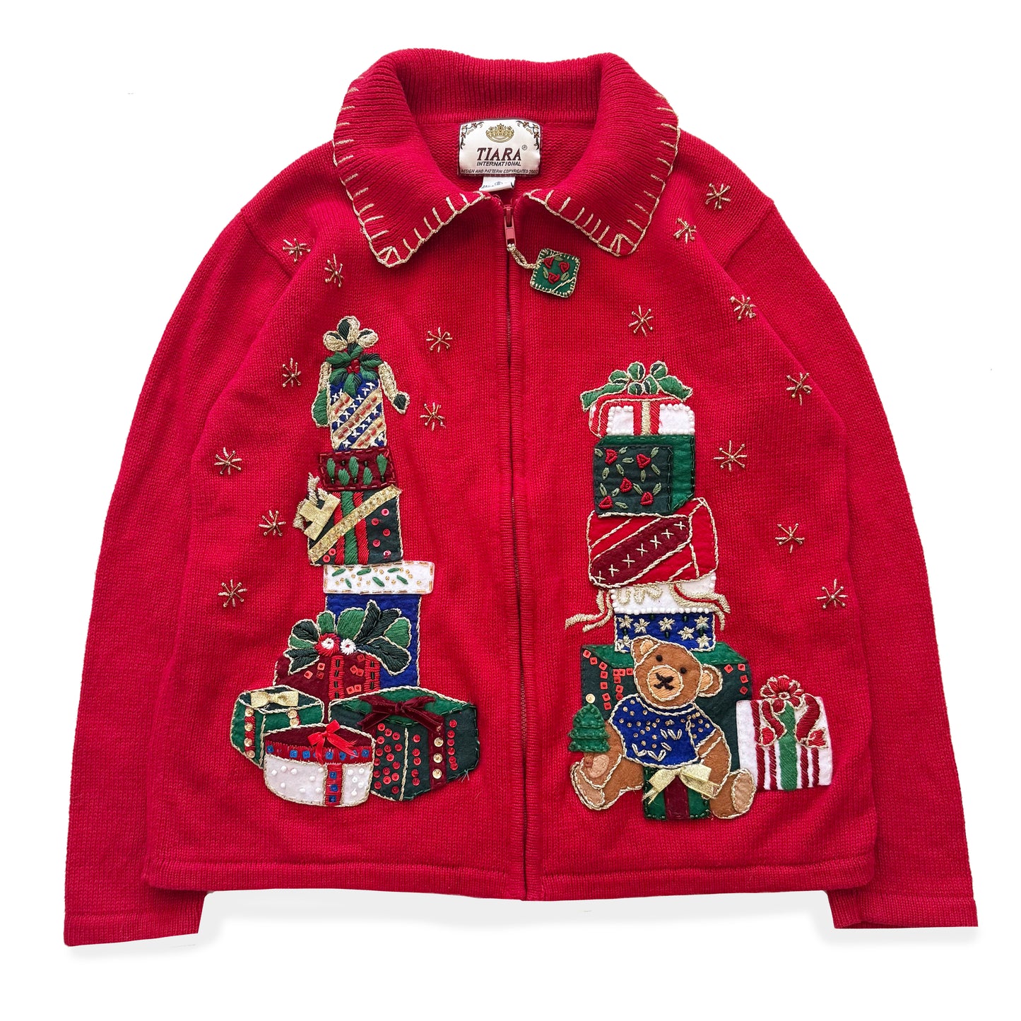 Vintage Tiara, Christmas Cardigan