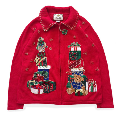Vintage Tiara, Christmas Cardigan
