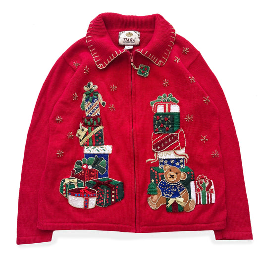 Vintage Tiara, Christmas Cardigan