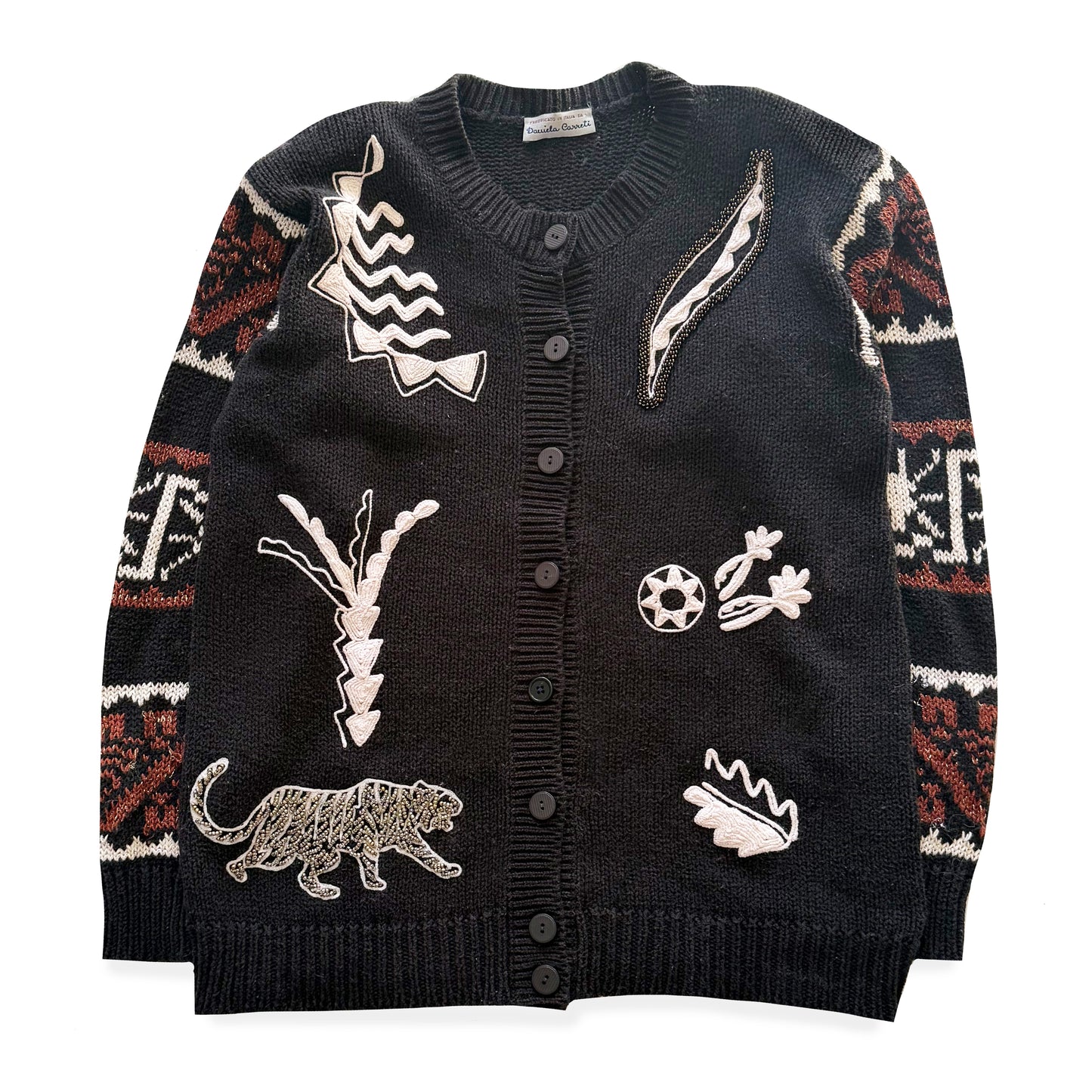 Vintage Italian Made, Safari Cardigan