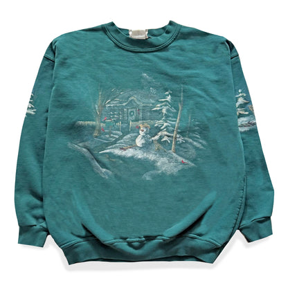 Vintage Northern Reflections, Snowman & Cat Sweatshirt