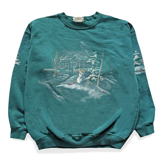 Vintage Northern Reflections, Snowman & Cat Sweatshirt